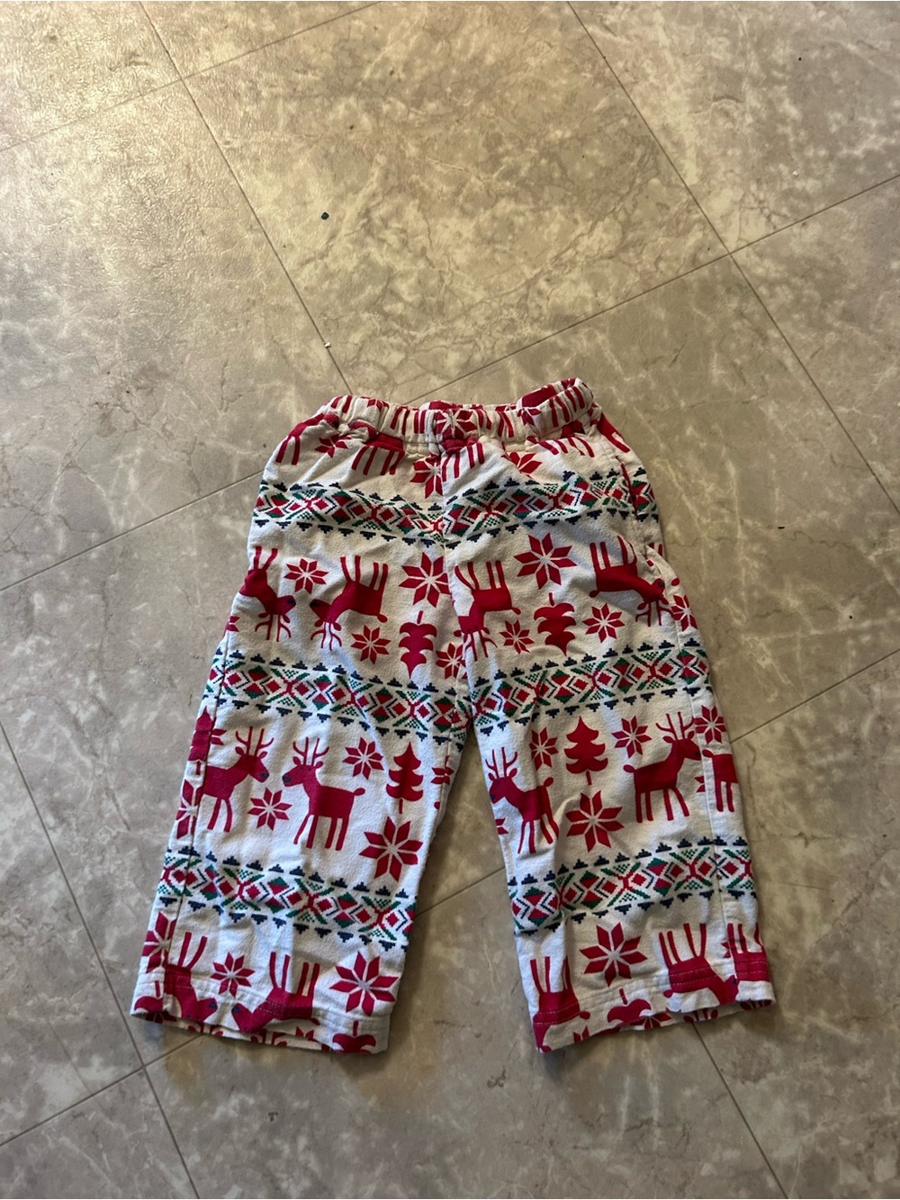 Hanna Andersson Reindeer Holiday Pajama Pants 3t 90cm